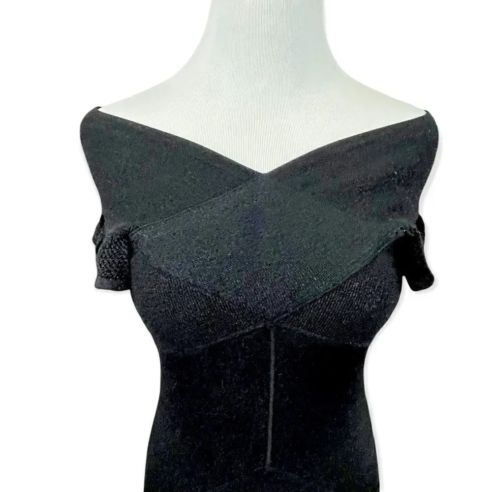Zac Posen For Target Bandage Style Knit Little Black Dress XS